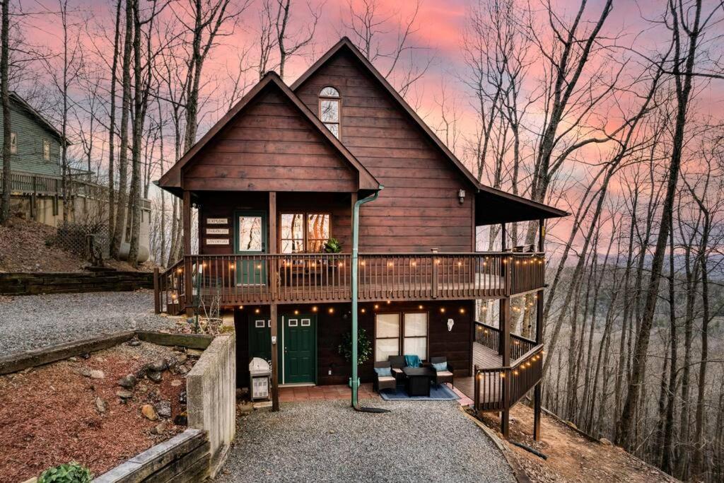 Mtn Cabin Sleeps 10 - 5 Mins To Fishing & Camping Ellijay Exterior foto
